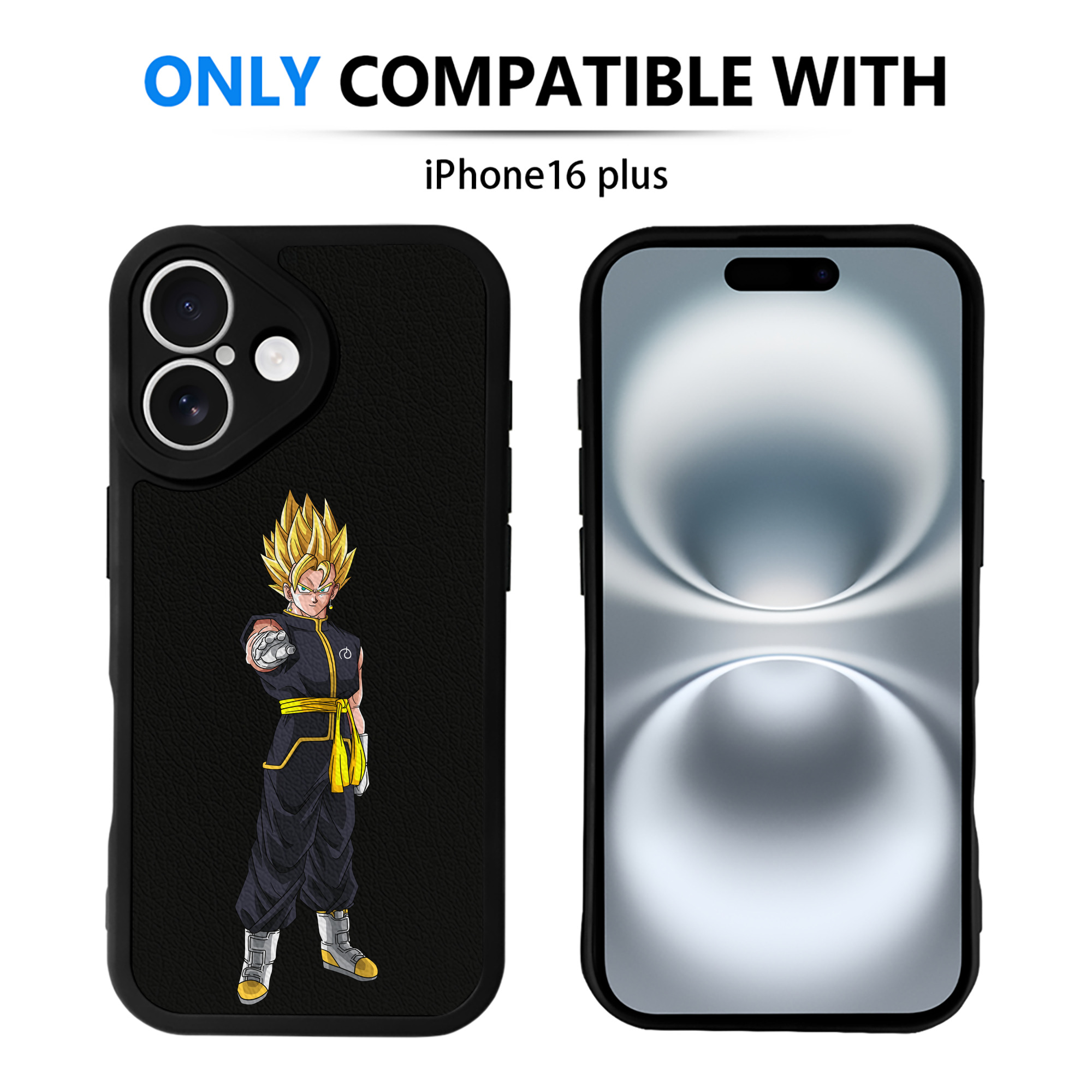 （画像用） ドラゴンボール ベジット DRAGON BALL Vegetto 【iPhone 16シリーズ対応】シリコンスマホケース（レザー調） 材質：シリコン